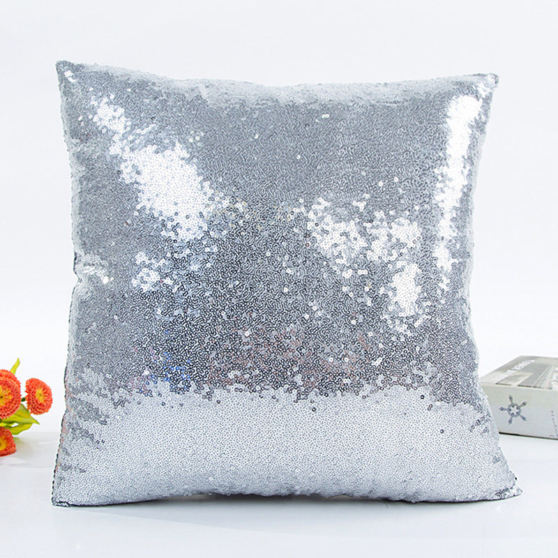 HKM-435155 Modern Sequin Pillowcase 40x40 cm in Gold, Silver, Purple, Rose Gold, Champagne Gold for Home Decor
