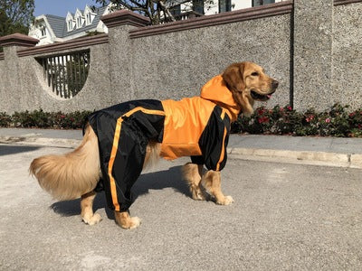 HKM-4351805 Waterproof Nylon Raincoat for Large Dogs - Sizes L-XS to L-XL