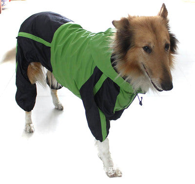 HKM-4351805 Waterproof Nylon Raincoat for Large Dogs - Sizes L-XS to L-XL