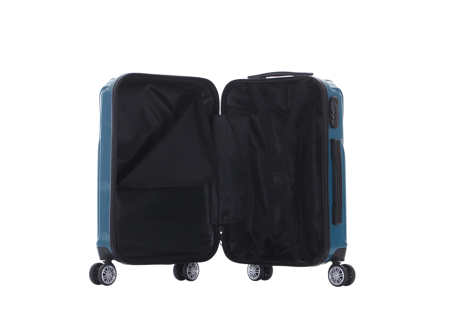 HKM-435219 Universal Wheel Trolley Suitcase in ABS+PC - Available in 20, 24, and 28 Inch Travel Sizes