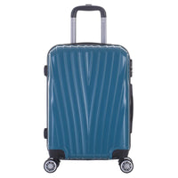 HKM-435219 Universal Wheel Trolley Suitcase in ABS+PC - Available in 20, 24, and 28 Inch Travel Sizes