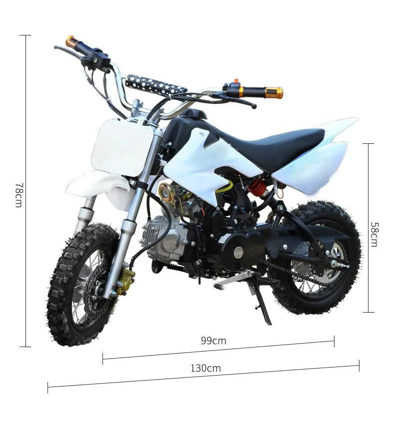 HKM-435411 110cc Off-Road Dirt Bike with Disc Brakes and 4-Stroke Engine - FY104 Model