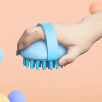 HKM-4355261 Silicone Pet Bath Massage Brush for Cats and Dogs ¨C Soft Comb for Grooming and Relaxation