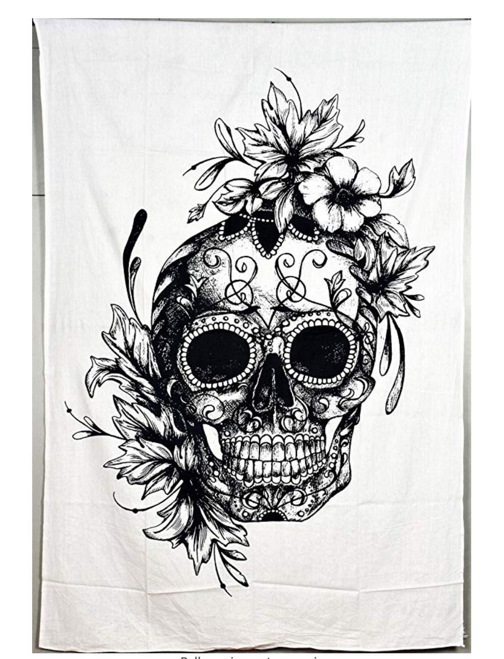 HKM-435539 Taro and Flower Pattern European Tapestry in Polyester Material