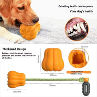 HKM-4356029 Pumpkin Shaped Outdoor Dog Toy with Rope for Long Throws