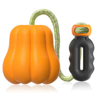 HKM-4356029 Pumpkin Shaped Outdoor Dog Toy with Rope for Long Throws
