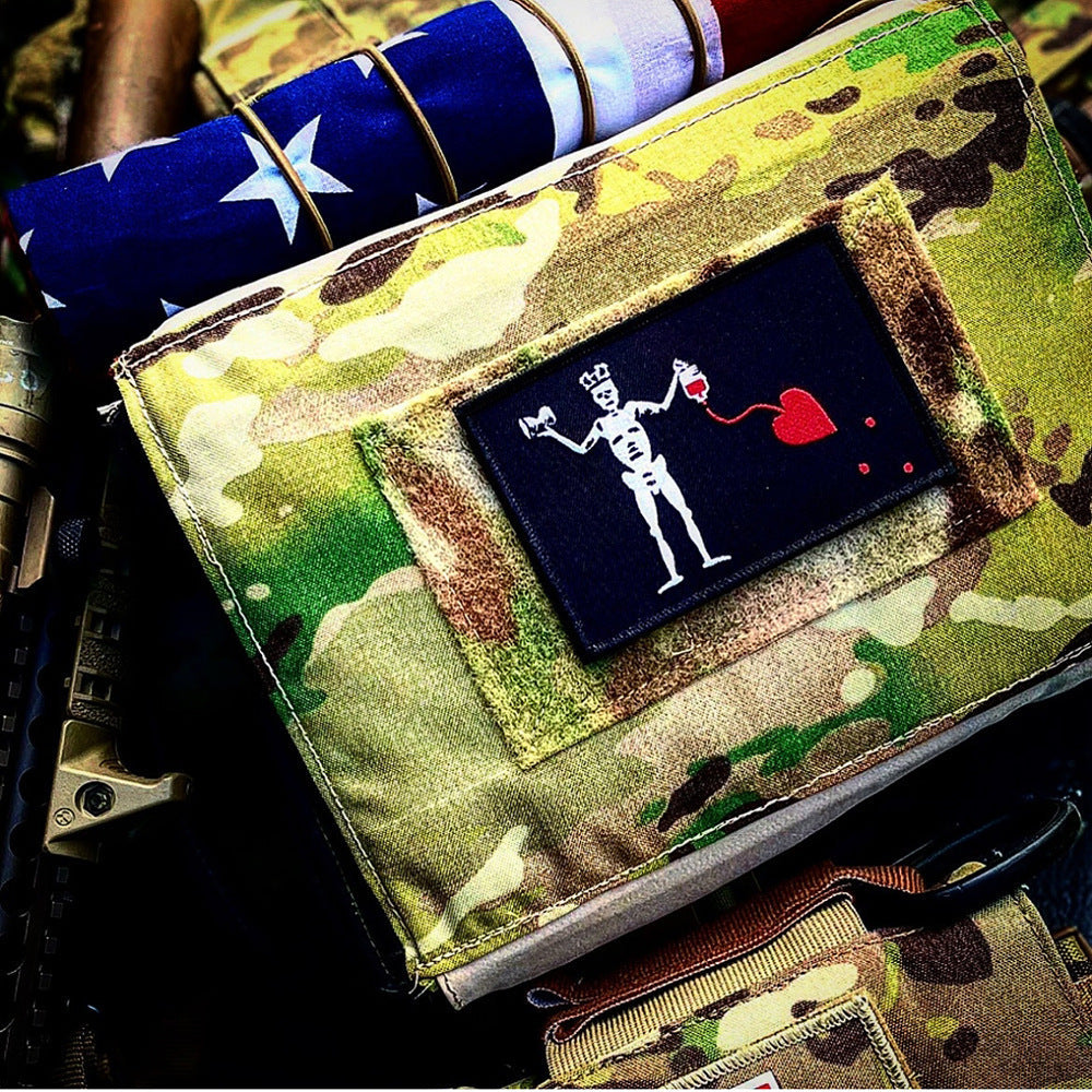HKM-435667 Pirate Style Velcro Patch Armband for Outdoor Sports - Multiple Designs Available