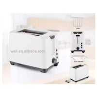 HKM-435731 750W Plastic Toaster for Bread - Compact and Efficient Design