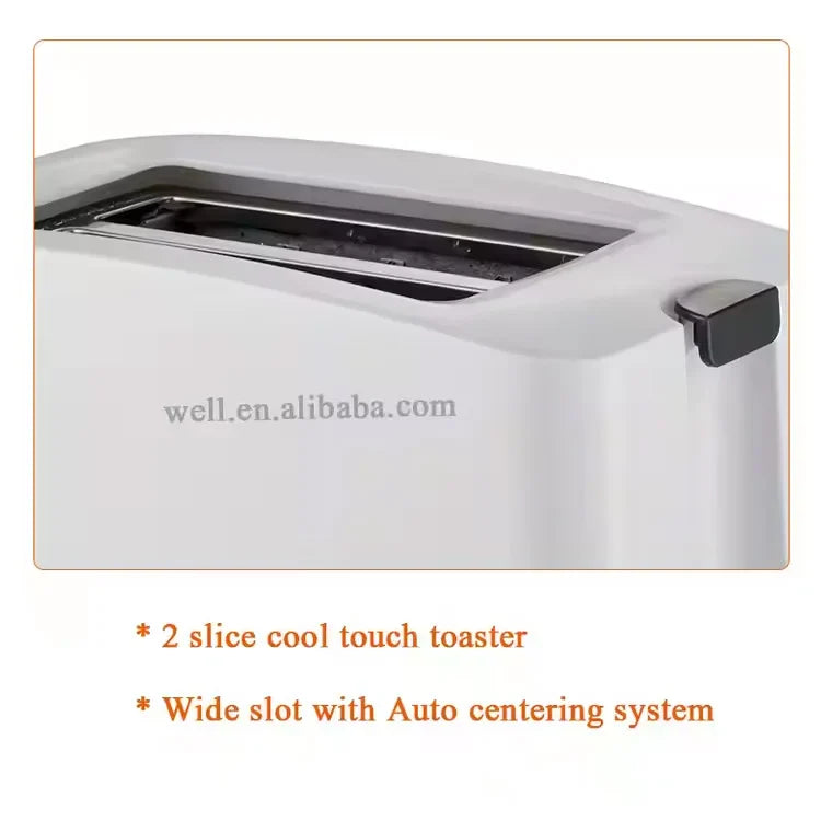 HKM-435731 750W Plastic Toaster for Bread - Compact and Efficient Design