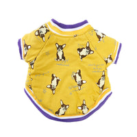 HKM-4357565 Winter Dog Clothes in Cotton - Purple & Dark Blue, Sizes XS to XXL