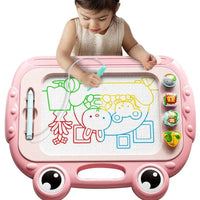 HKM-435795 Colorful Magnetic Frog Drawing Board for Kids - Plastic Doodle and Writing Pad, Ages 2 to 13
