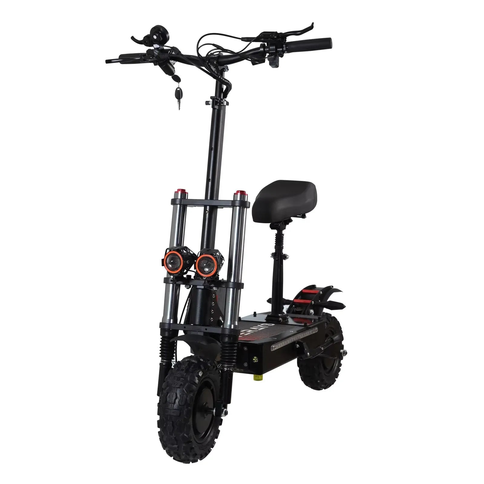 HKM-435859 High-Performance Foldable 60V Off-Road Electric Scooter with 11" Tires, 80-85KM/H Speed, 90-100KM Range