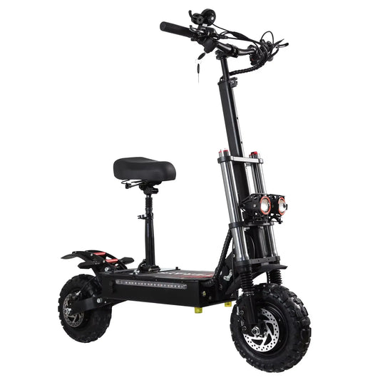 HKM-435859 High-Performance Foldable 60V Off-Road Electric Scooter with 11" Tires, 80-85KM/H Speed, 90-100KM Range