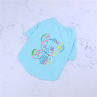 HKM-4359741 Cotton Short-Sleeved Cute Color Bear T-Shirt for Pets ¨C Spring and Summer Style