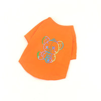 HKM-4359741 Cotton Short-Sleeved Cute Color Bear T-Shirt for Pets ¨C Spring and Summer Style