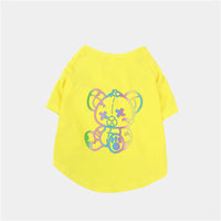 HKM-4359741 Cotton Short-Sleeved Cute Color Bear T-Shirt for Pets ¨C Spring and Summer Style