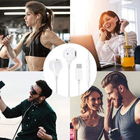 HKM-435987 Noise-Cancelling USB-C In-Ear Headphones with Microphone and Stereo Sound