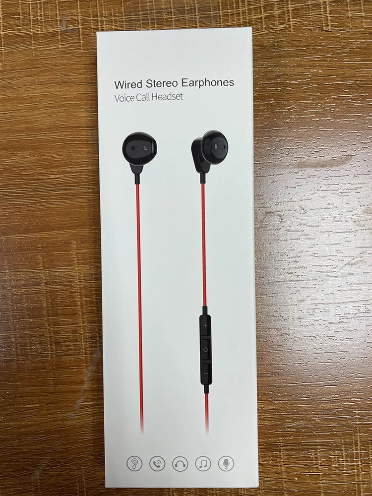 HKM-435987 Noise-Cancelling USB-C In-Ear Headphones with Microphone and Stereo Sound