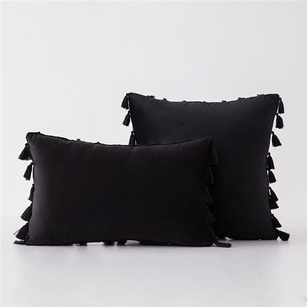 HKM-435987 Plush Velvet Sofa Pillowcase for Cozy Home Decor
