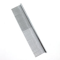 HKM-4360637 Stainless Steel Pet Comb with Rounded Ends for Tangles and Knots - Ideal Grooming Tool for Dogs and Cats