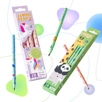 HKM-436115 Cartoon Jumbo Pencil Set - 30 Piece HB Pencils for Office and School Use