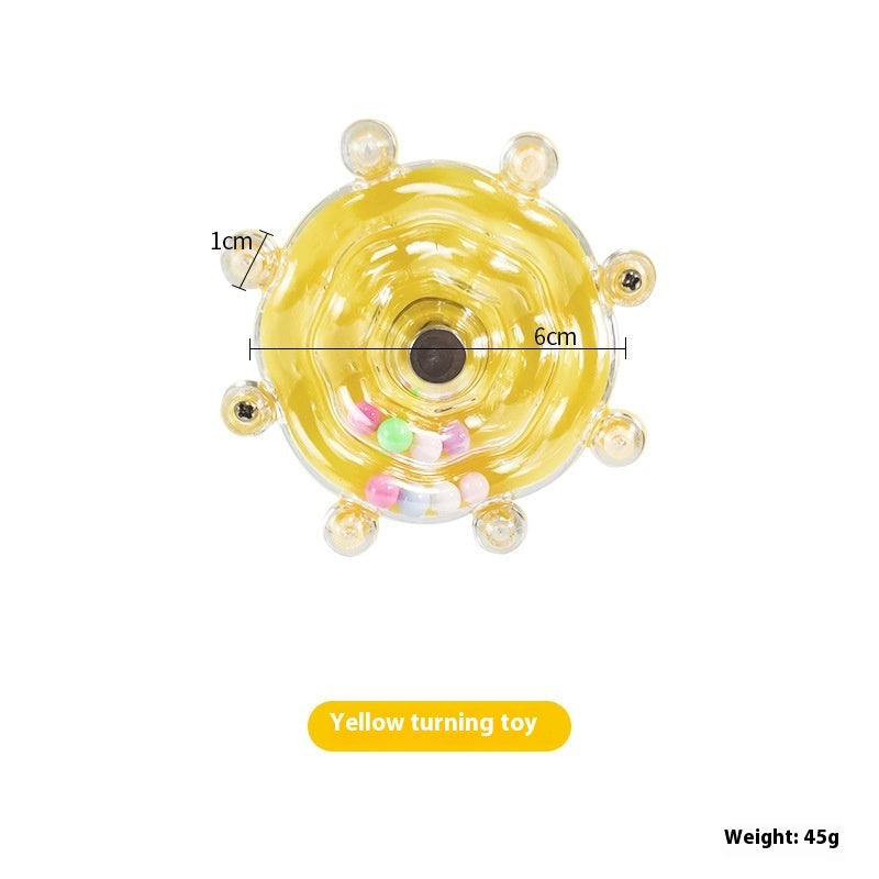 HKM-4361789 Colorful Turntable Parrot Wheel Toy for Small and Medium Birds – 6cm Diameter