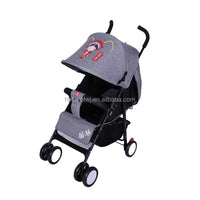HKM-436179 Lightweight 2-in-1 Foldable Linen Baby Stroller with Safety Features and Soft Seat for 0-36 Months