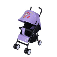 HKM-436179 Lightweight 2-in-1 Foldable Linen Baby Stroller with Safety Features and Soft Seat for 0-36 Months