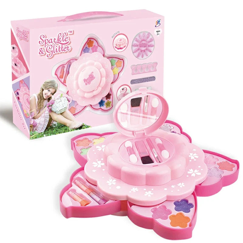 HKM-436243 Children's Eco-Friendly Nail Polish and Lip Gloss Makeup Set for Ages 5-7