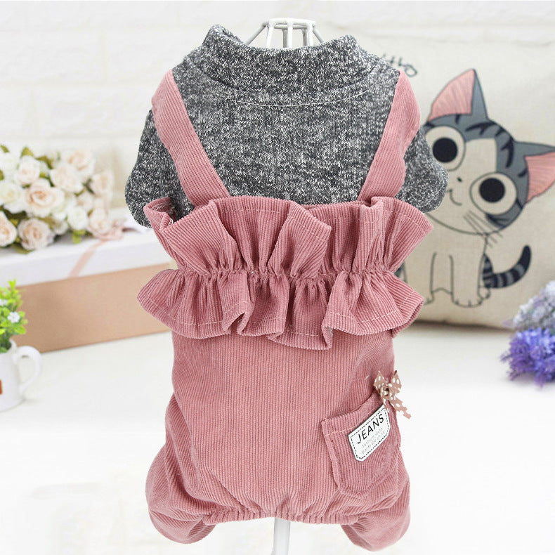 HKM-4363325 Four-Legged Pet Clothes for Dogs – Available in Sizes XS to XL, Comfortable Polyester Material