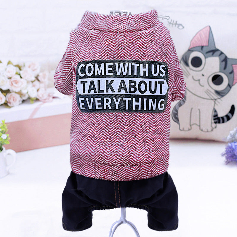 HKM-4363325 Four-Legged Pet Clothes for Dogs – Available in Sizes XS to XL, Comfortable Polyester Material