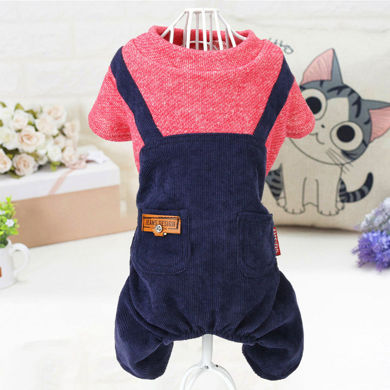 HKM-4363325 Four-Legged Pet Clothes for Dogs – Available in Sizes XS to XL, Comfortable Polyester Material
