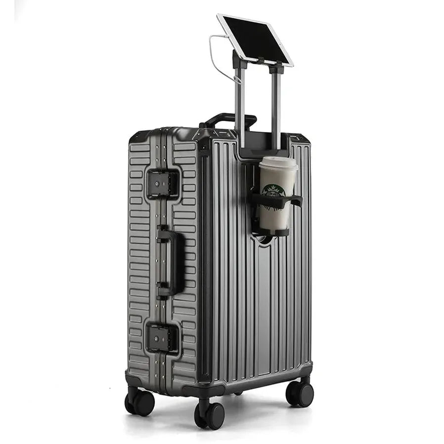 HKM-436371 20-inch and 24-inch Hard Shell Carry-on Suitcases with Silent Universal Wheels