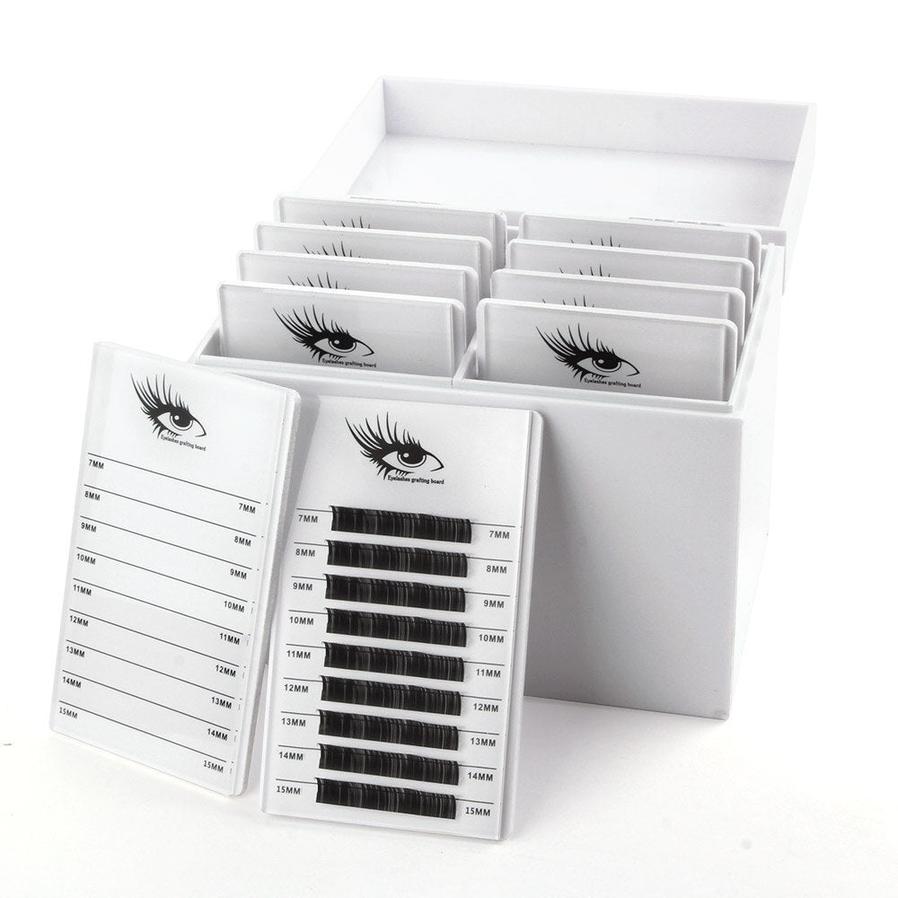 HKM-436371 Acrylic Eyelash Storage Box with Dust-Proof Flip Cover for Easy Organization