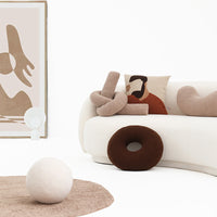 HKM-436371 Plush Lamb Sofa Pillow Cushion for Living Room in Various Colors