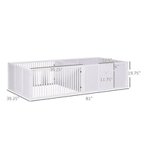 HKM-4364605 Two-Room Whelping Box for Dogs with Adjustable Doors and Non-Slip Base