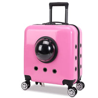 HKM-4365373 Space Capsule Cat Carrier Bag – Hard PVC Pet Travel Suitcase in Multiple Colors
