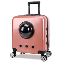 HKM-4365373 Space Capsule Cat Carrier Bag – Hard PVC Pet Travel Suitcase in Multiple Colors
