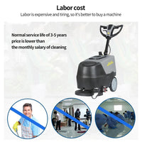 HKM-436563 Electric Walk-Behind Floor Cleaning Machine with Battery for Commercial Use