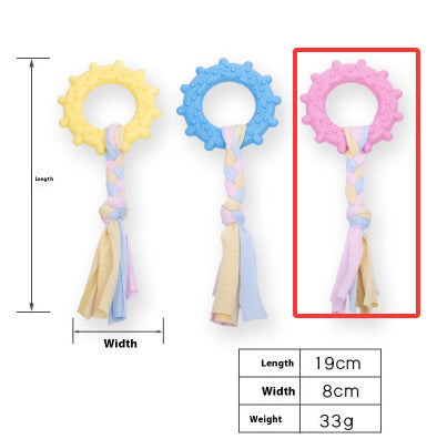 HKM-4366397 Durable Bite-Resistant Dog Toy in Multiple Colors and Shapes for Playful Pets