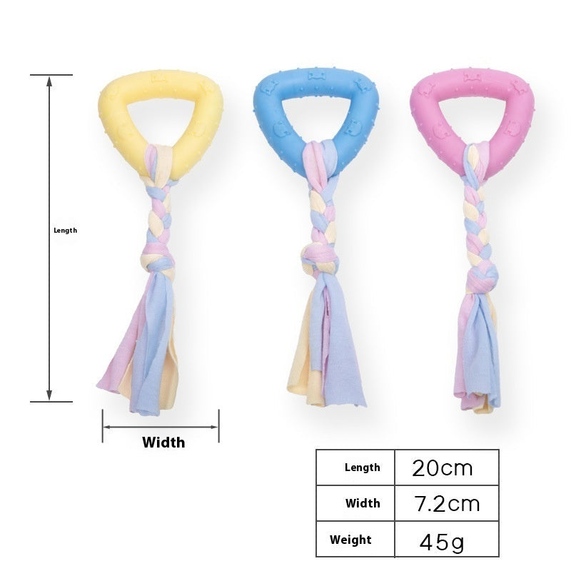 HKM-4366397 Durable Bite-Resistant Dog Toy in Multiple Colors and Shapes for Playful Pets