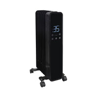 HKM-436755 Oil-Filled Radiator Heater with Adjustable Thermostat and Remote Control, 2000W, Wall-Mounted with Overheat Protection