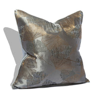 HKM-436819 Botanical Dark Grey Square Cushion Covers for Minimalist Living Room Decor
