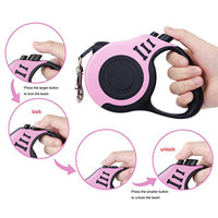 HKM-4368701 Retractable 5m Traction Rope for Dogs and Cats - Convenient One-Finger Control Leash