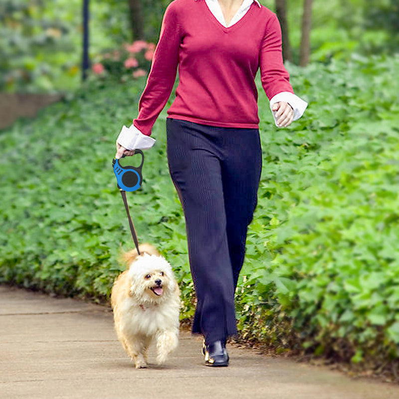 HKM-4368701 Retractable 5m Traction Rope for Dogs and Cats - Convenient One-Finger Control Leash