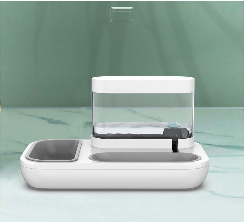 HKM-4369085 Automatic Pet Water Feeding Double Bowl with 1.5L Capacity for Cats and Dogs