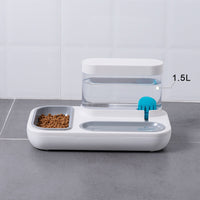 HKM-4369085 Automatic Pet Water Feeding Double Bowl with 1.5L Capacity for Cats and Dogs