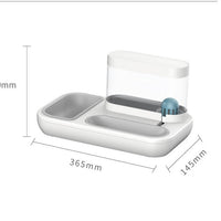 HKM-4369085 Automatic Pet Water Feeding Double Bowl with 1.5L Capacity for Cats and Dogs
