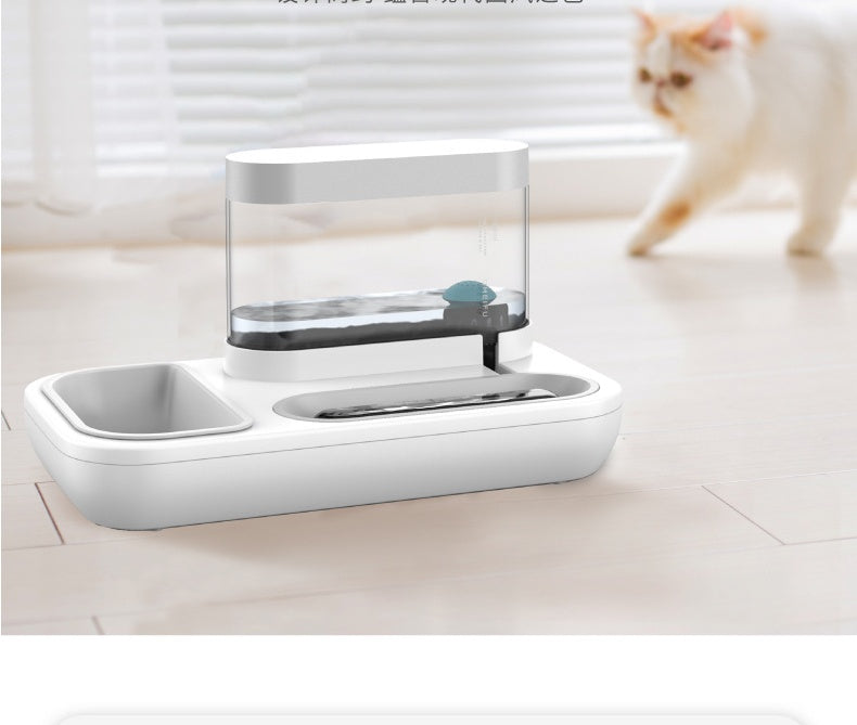 HKM-4369085 Automatic Pet Water Feeding Double Bowl with 1.5L Capacity for Cats and Dogs