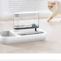 HKM-4369085 Automatic Pet Water Feeding Double Bowl with 1.5L Capacity for Cats and Dogs